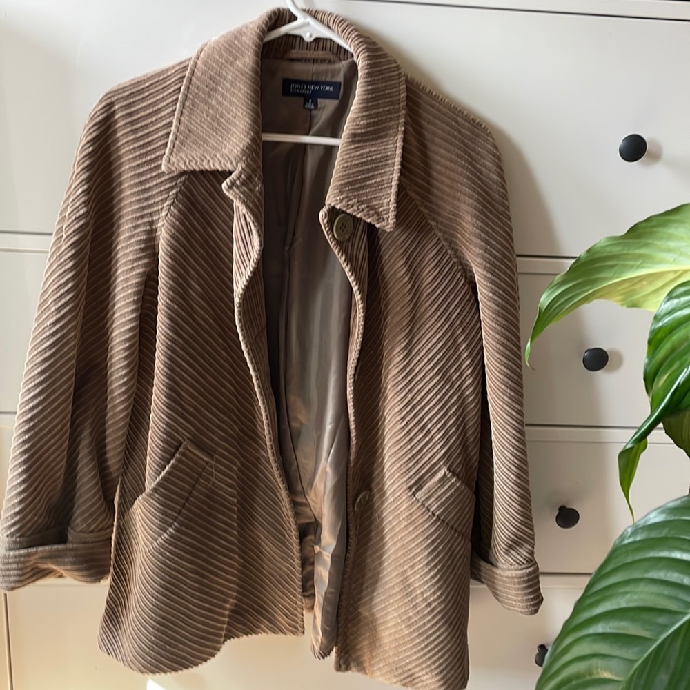 tan corduroy coat
